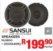 Sansui 6" Speakers MLS6100-Per Pair