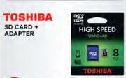 Toshiba SD Card + Adapter 32GB