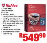 McAfee Livesafe 2016 Unlimited Devices