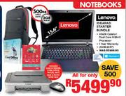Lenovo 15.6" Ideapad Starter Bundle