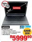 Lenovo 15.6" Notebook G5080