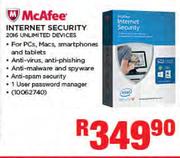 McAfee Internet Security 2016 Unlimited Devices