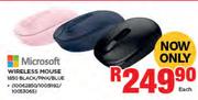 Microsoft Wireless Mouse 1850 Black/Pink/Blue-Each