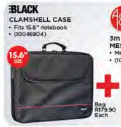 Black Clamshell Case Bag