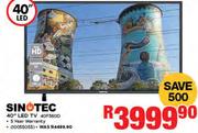 Sinotec 40" FHD LED TV 40F360D