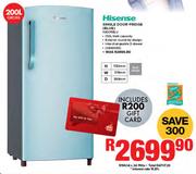 Hisense 200Ltr Single Door Fridge H200RBLU