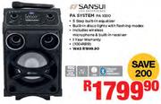 Sansui PA System PA1000