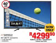 Sansui 40" LED TV SLEDS40FHD