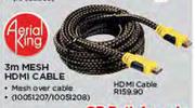 Aerial King 3m Mesh HDMI Cable