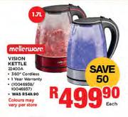 Mellerware 1.7Ltr Vision Kettle 22400A-Each