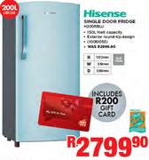 Hisense 200Ltr Single Door Fridge H200RBLU