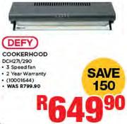 Defy Cookerhood DCH271/290