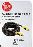 Aerial King 3m HDMI Mesh Cable