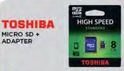 Toshiba 8GB Micro SD+ Adapter