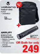 Volkano 10.1" Tablet Bag VL1021+ Amplify Executive Powerbank-Each