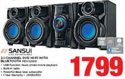 Sansui 2.1 Channel DVD Hi-Fi With Bluetooth MDVX2003