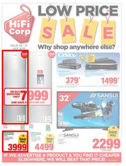 HiFi Corp : Low Price Sale (25 Jul - 31 Jul 2016), page 1