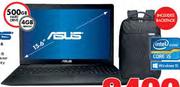 Asus i5 Notebook & Backpack