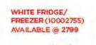 Hisense 220Ltr White Fridge/Top Freezer