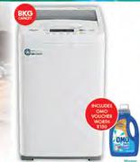 Hisense 8Kg White Top Loader Washing Machine WTS802