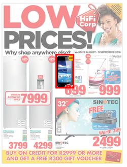 HiFi Corp : Low Prices (29 Aug - 11 Sep 2016), page 1