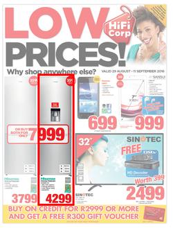 HiFi Corp : Low Prices (29 Aug - 11 Sep 2016), page 1