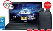 Asus 15.6" Notebook And Backpack