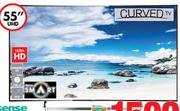 Hisense 55" Ultra HD Curved Smart LED TV 55K720