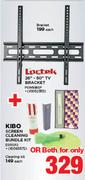 Loctek 26"-50" TV Bracket PSW698SF + Kibo Screen Cleaning Kit Bundle ESP2012