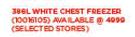 Defy 3866Ltr White Chest Freezer 
