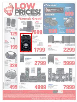 HiFi Corp : Low Prices (29 Aug - 11 Sep 2016), page 12