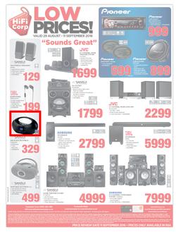 HiFi Corp : Low Prices (29 Aug - 11 Sep 2016), page 12