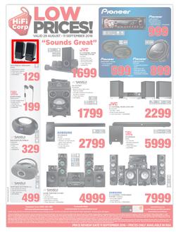 HiFi Corp : Low Prices (29 Aug - 11 Sep 2016), page 12