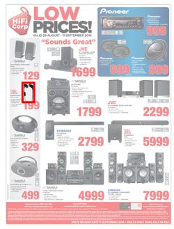 HiFi Corp : Low Prices (29 Aug - 11 Sep 2016), page 12
