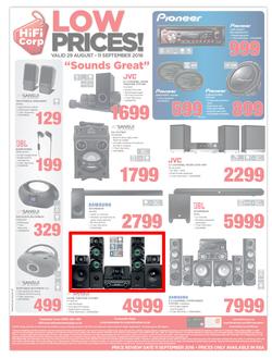 HiFi Corp : Low Prices (29 Aug - 11 Sep 2016), page 12