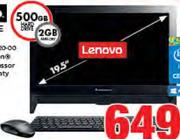Lenovo All-In-One Desktop IDEACENTRE C20-00
