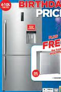 Hisense 610Ltr Bottom Freezer Fridge H610BI-WD