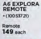 A6 Explora Remote