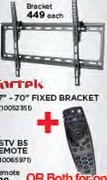 Loctek 37-70" Fixed Bracket+ DStv B5 Remote