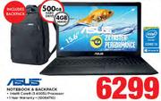 Asus Notebook & Backpack
