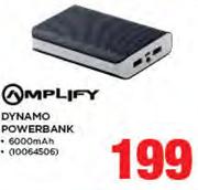 Amplify 6000mAh Dynamo Powerbank