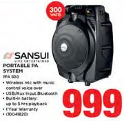 Sansui Portable PA System PPA500
