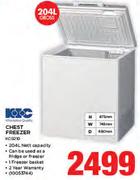 KIC 204Ltr Chest Freezer KCG210