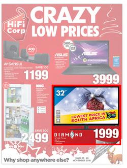 HiFi Corp : Crazy Low Prices (17 Nov - 20 Nov 2016), page 1
