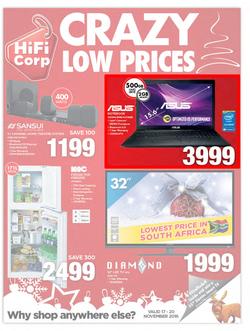 HiFi Corp : Crazy Low Prices (17 Nov - 20 Nov 2016), page 1
