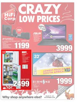 HiFi Corp : Crazy Low Prices (17 Nov - 20 Nov 2016), page 1