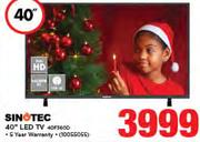 Sinotec 40" FHD LED TV 40F3600