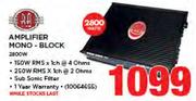 RA Amplifier Mono Block 2800W