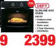 Defy 70Ltr Slimline 600 Oven DBO331