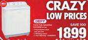 Defy 8Kg Twin Tub Washing Machine DTT166